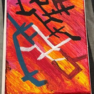 Original Impressionist Painting 8x10 I’m Sure Wellness Love New Rehab Good